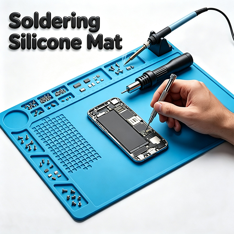 Home Automation System Diy - Siliconen reparatiemat, warmte-isolerende soldeerstationmat, printplaat soldeermat,