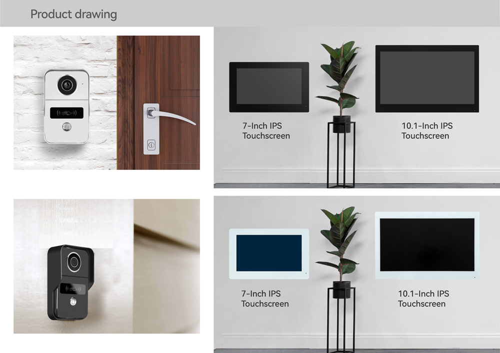 1 stuk LCD TUYA 2-draads 10/7  - Smart Doorbell Wired recensie en prijs