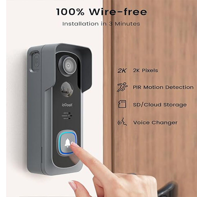 ieGeek 2K deurbelcamera Draadl - Smart Doorbell Wired recensie en prijs